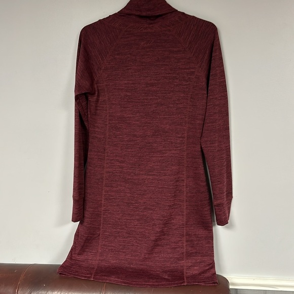 Kühl Lea Cowl Neck Long Sleeve Dress Thumbholes Heathered Plum,  Medium - Picture 3 of 8